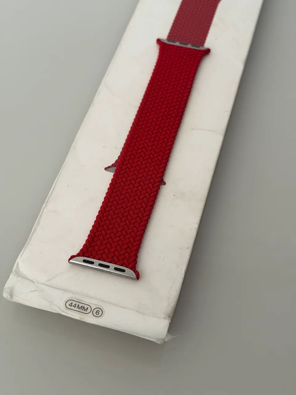 Pulseira Apple Watch original Apple Braided Solo loop Red tamanho 6