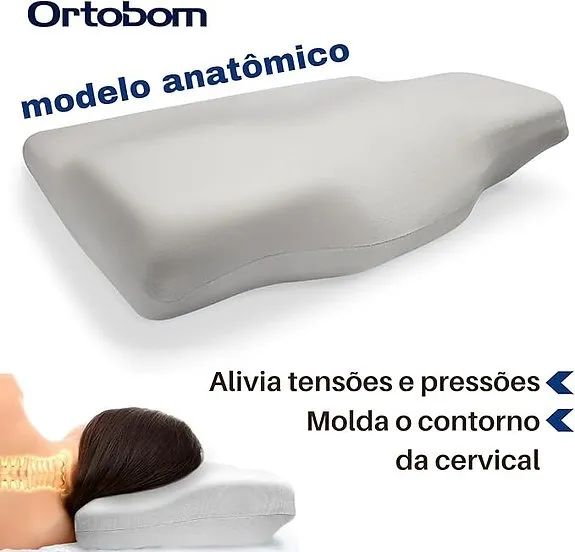 Travesseiro Espuma Viscoelástica Ortobom - Entrega Grátis Fortaleza - Foto 4