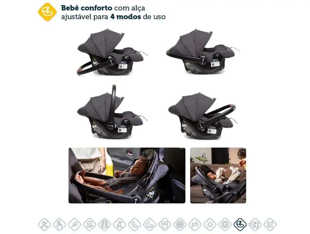 Vendo carrinho e bebê conforto  - Foto 4