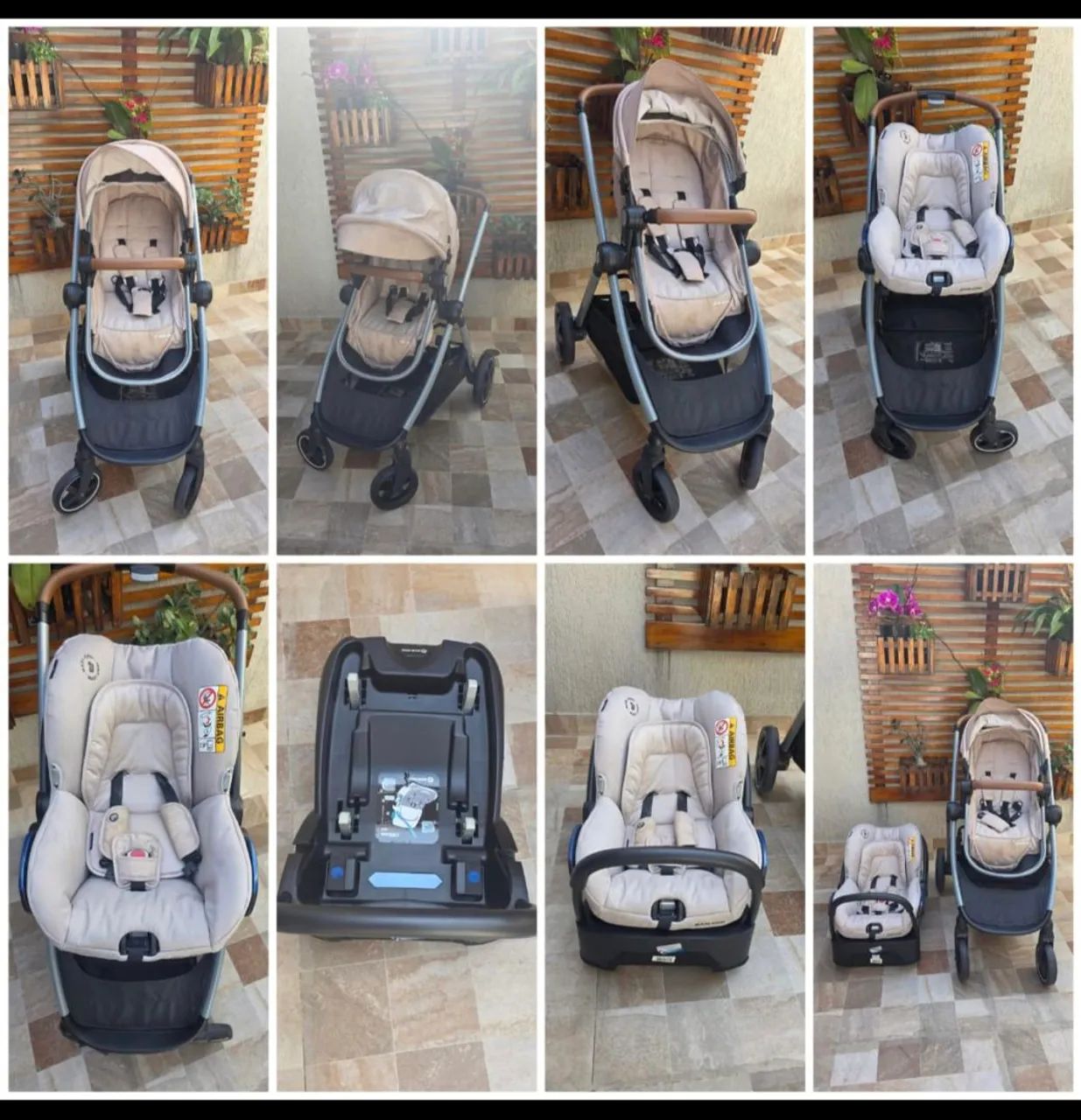 Carrinho bebe Maxi Cosi Anna com bebê conforto  - Foto 6