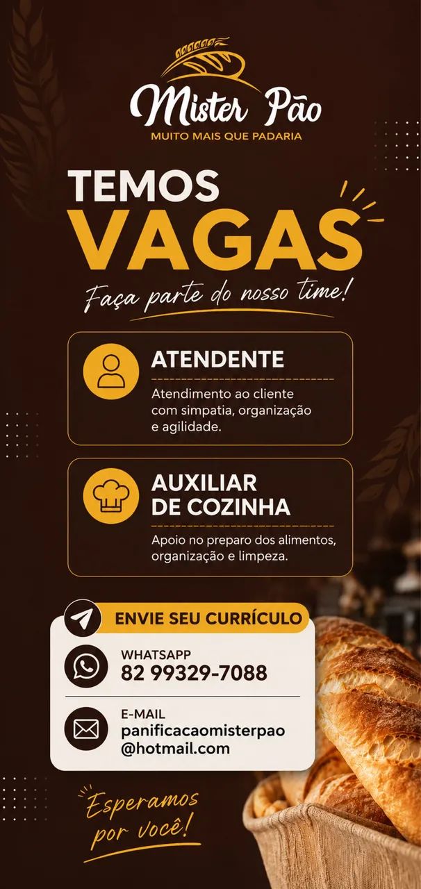Vaga de emprego em Paripueira 