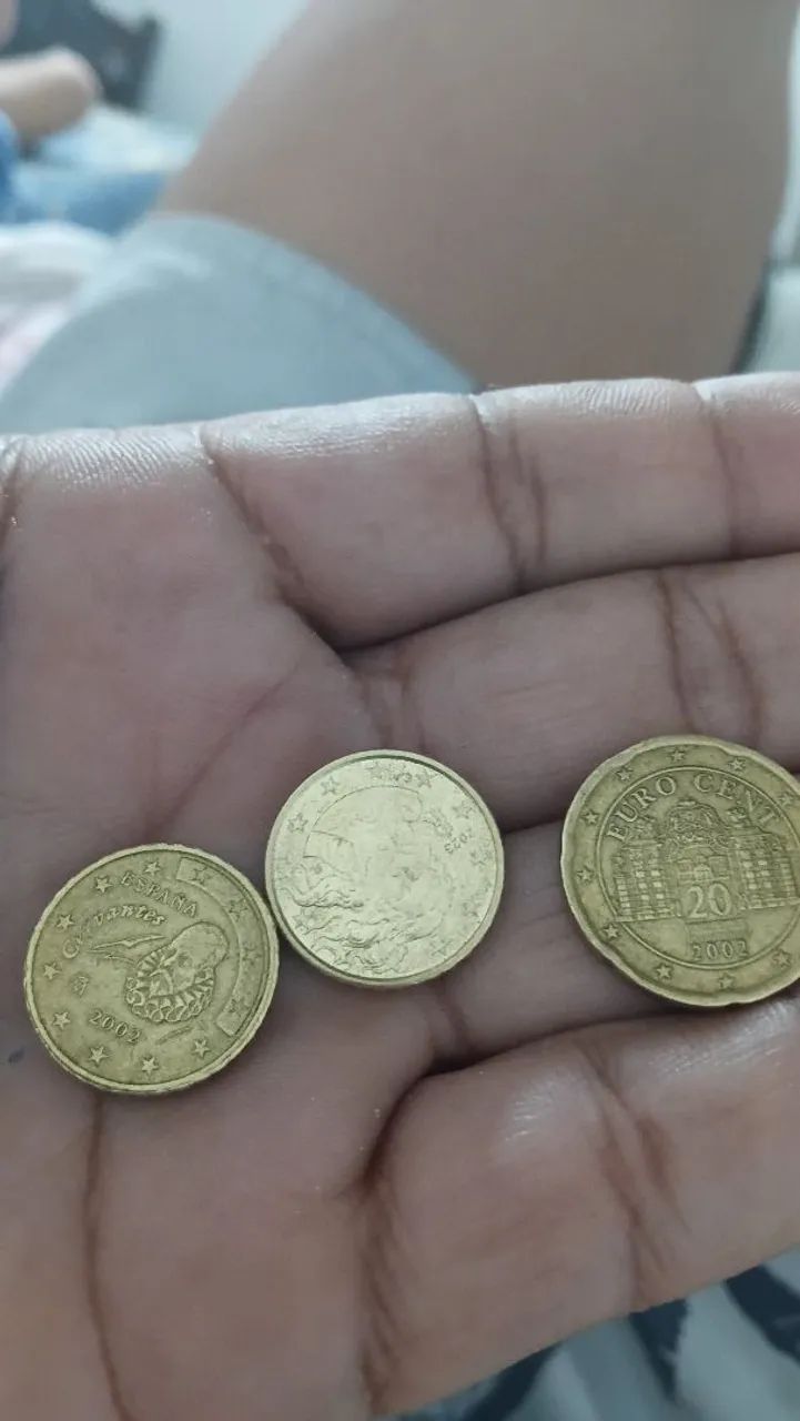 Moeda antiga euro da Espanha 