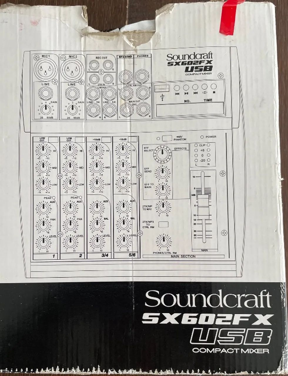Mesa de som SX602FX