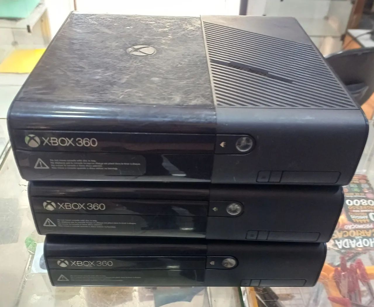 (3) XBOX 360 COM DEFEITO