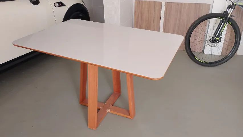 Mesa de Jantar tampo de vidro - Foto 2
