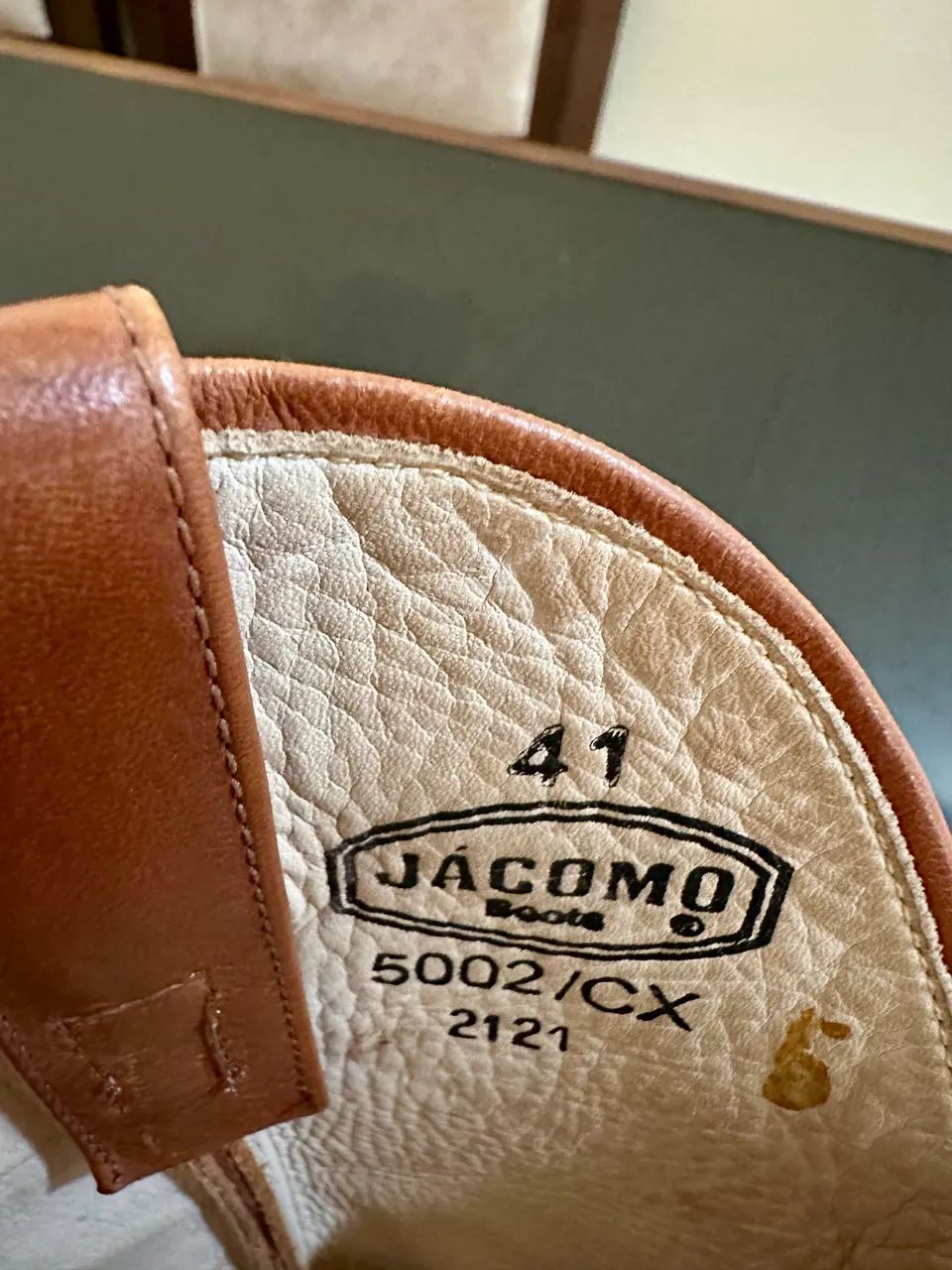 Bota Texana Jacomo Couro de avestruz legítimo  - Foto 4