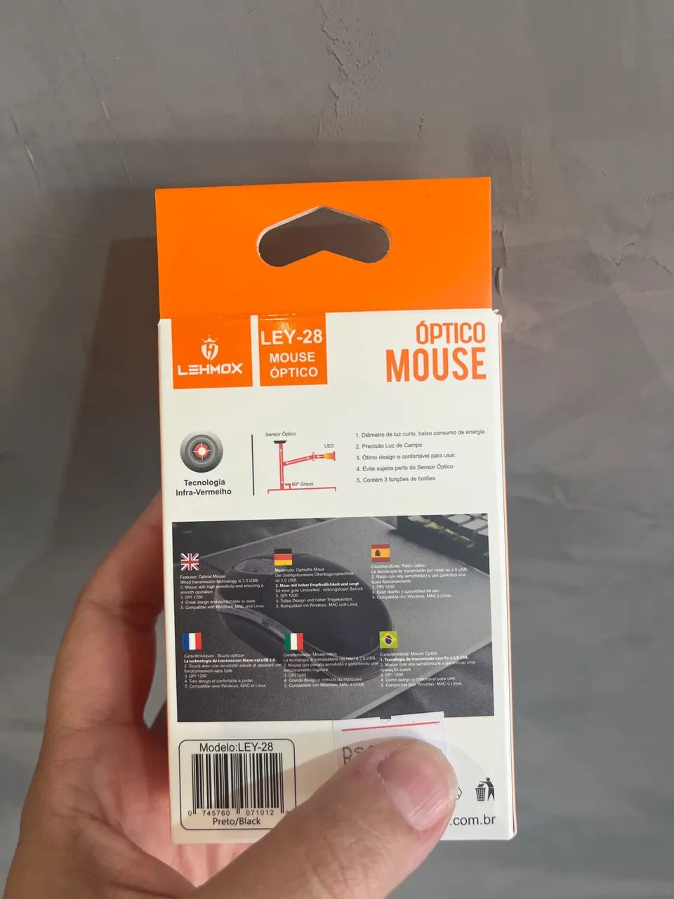 Mouse LEHMOX com fio  - Foto 3