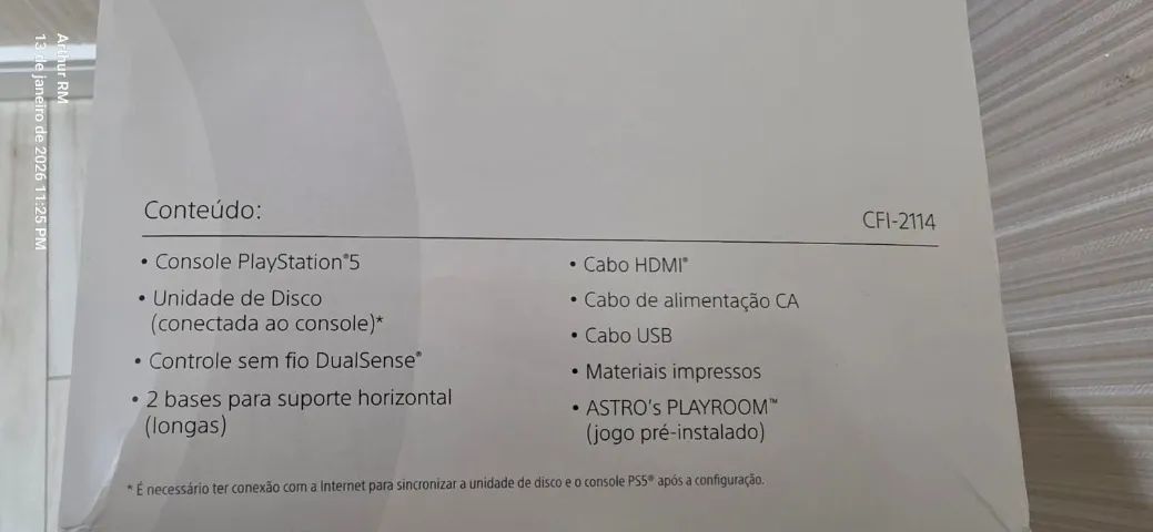 PlayStation 5 Slim com Leitor de Disco NOVO LACRADO COM GARANTIA 1TB -Sem jogos - CFI-2114 - Foto 6