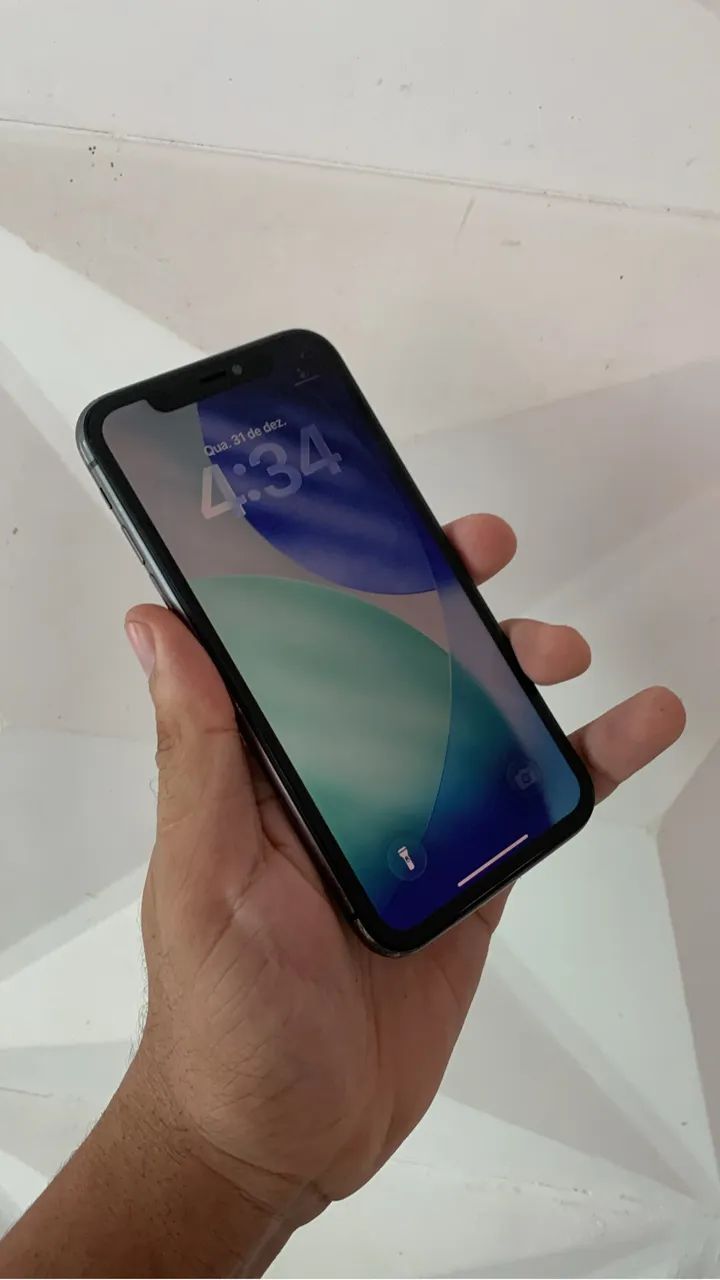 iPhone 11, 128gigas, bateria 74%, sem Face ID. funciona perfeitamente! - Foto 2