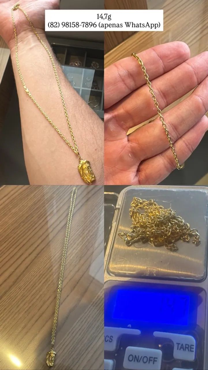 CORRENTE OURO 14.7 gramas