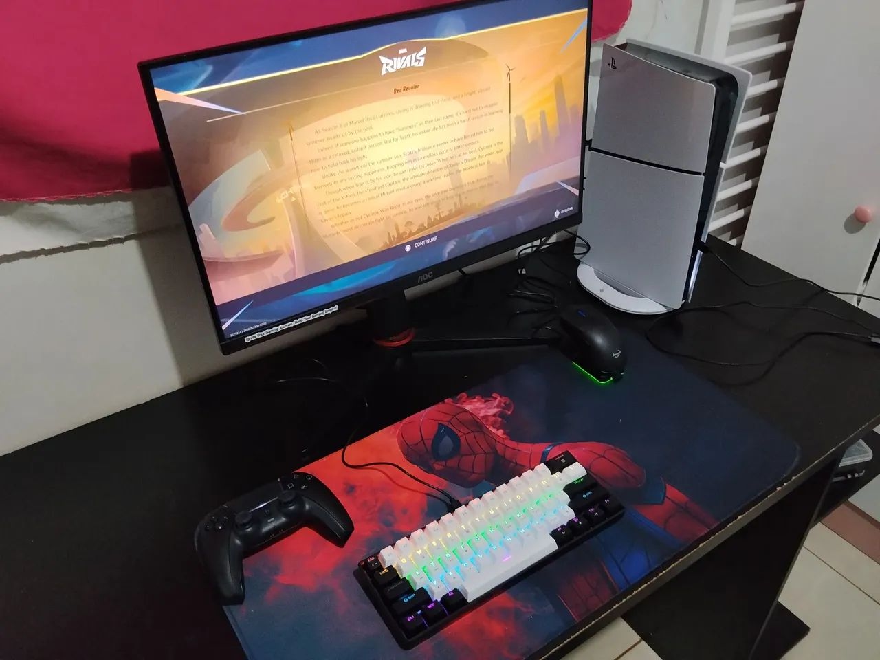 ? Monitor Gamer AOC Hero 24G2/BK - 24" | 144Hz | IPS | 1ms | FreeSync - Foto 2