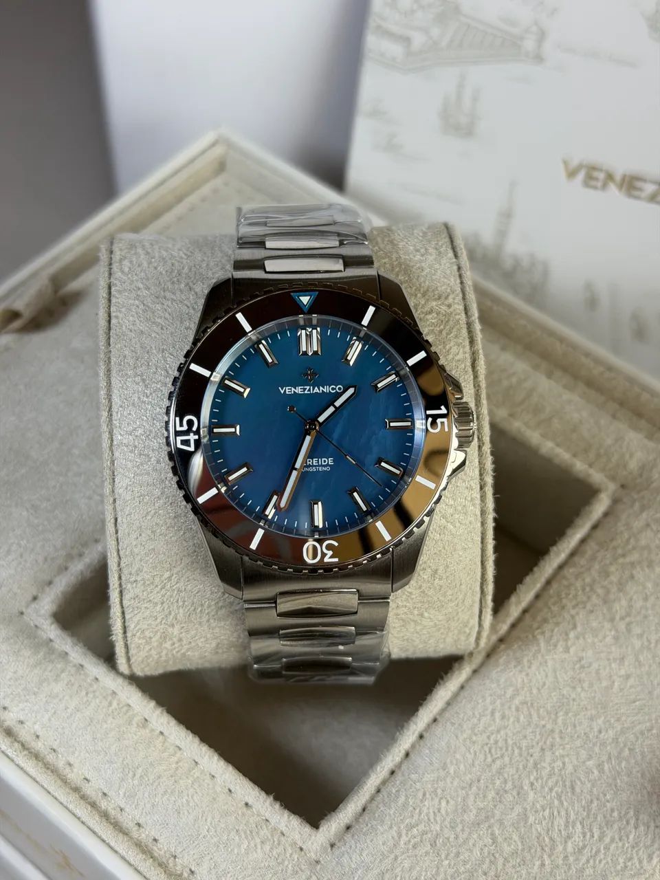 S123 Revontulitaulut レヴォントゥレット フィンランド Relógio Venezianico Tugstenio azul novo - Acessórios - Jardim Bela