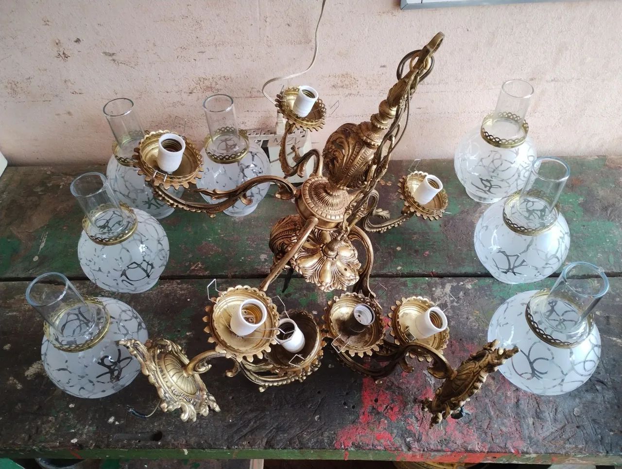 LUSTRE DE TETO DE 5 BRAÇOS - Foto 4
