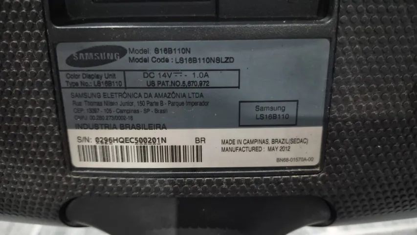 Monitor Samsung LED SyncMaster S16B110 Funcionando bem Zona Leste Metro Patriarca - Foto 3