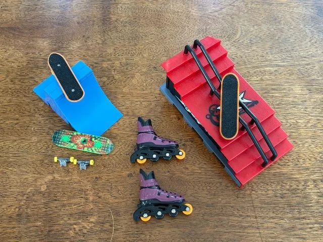 Kit Mini Skate Park Com Mini Patins - Foto 3