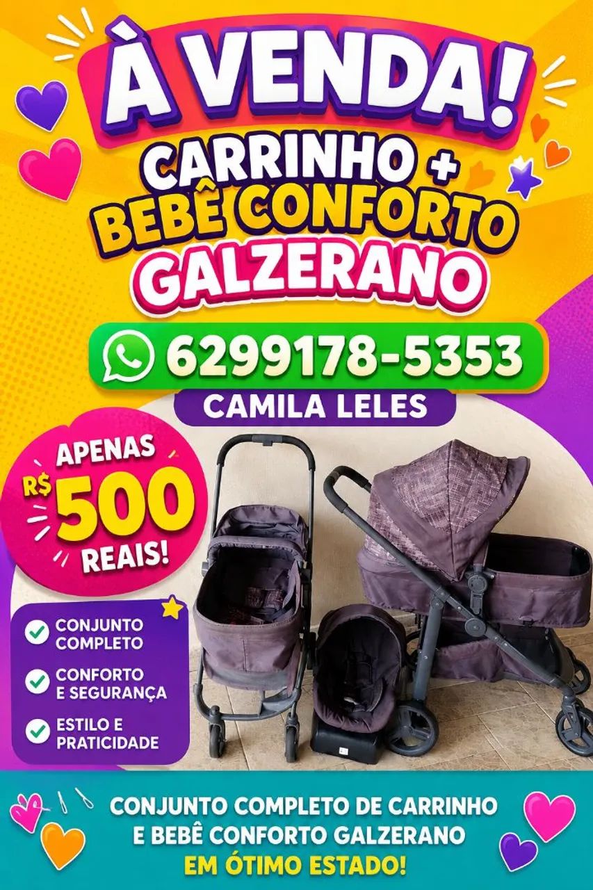 Carrinho de bebê+bebê conforto  - Foto 2