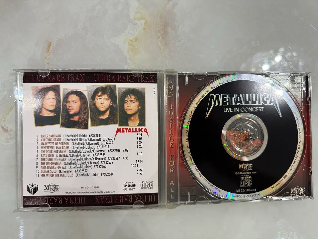CD Metallica - Live In Concert, parte da série 