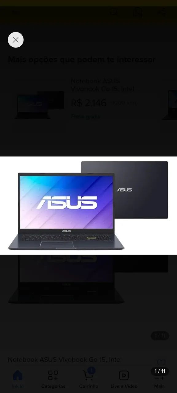 Notebook Asus 