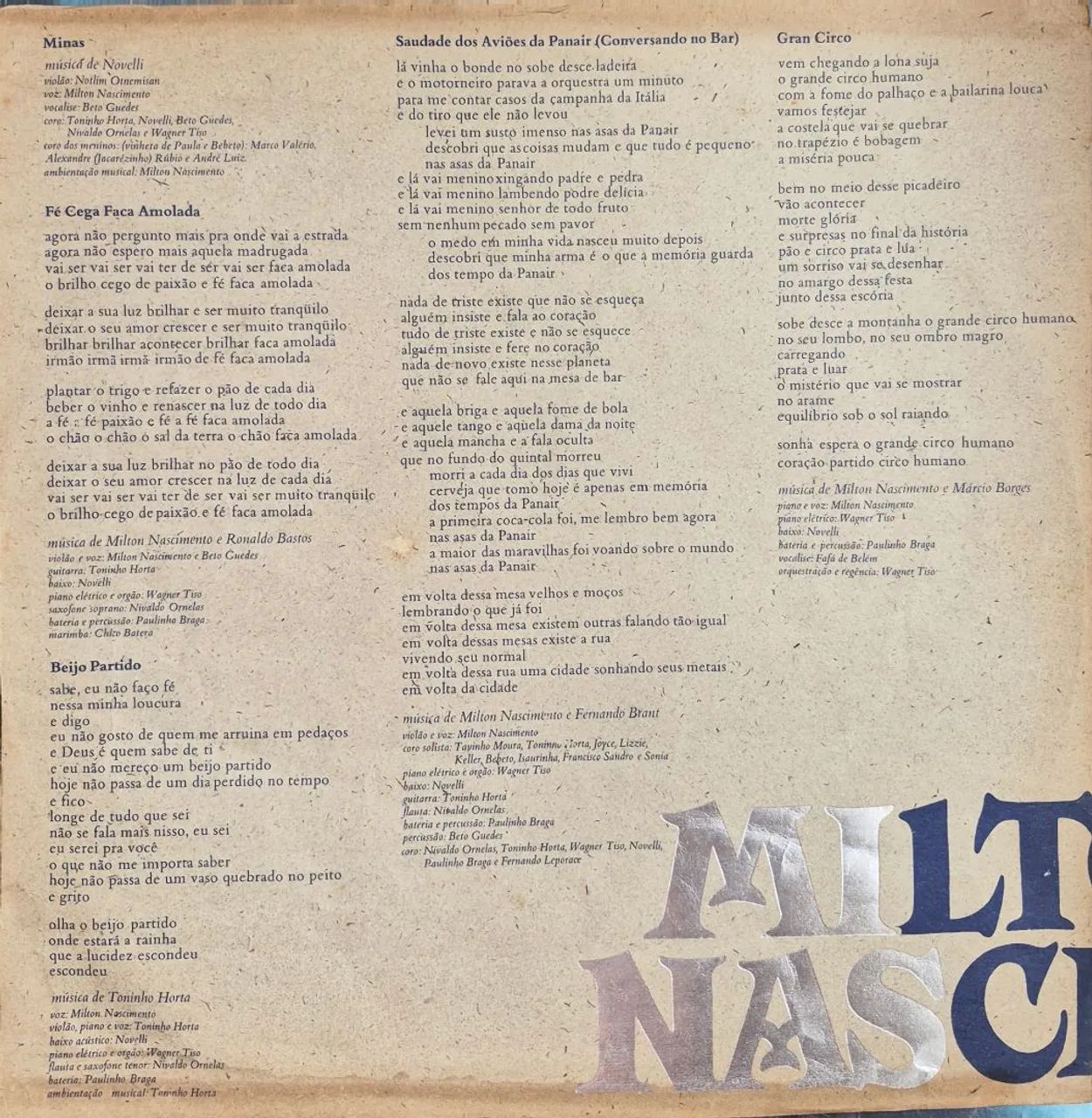 LP de Vinil Milton Nascimento - Minas (1975) - Foto 3