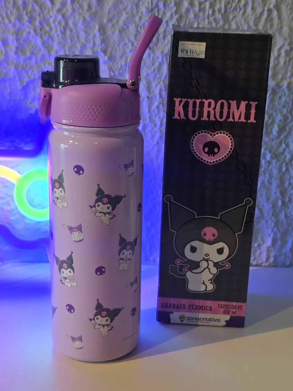 Kuromi Garrafa Térmica PRODUTO OFICIAL  - Foto 2