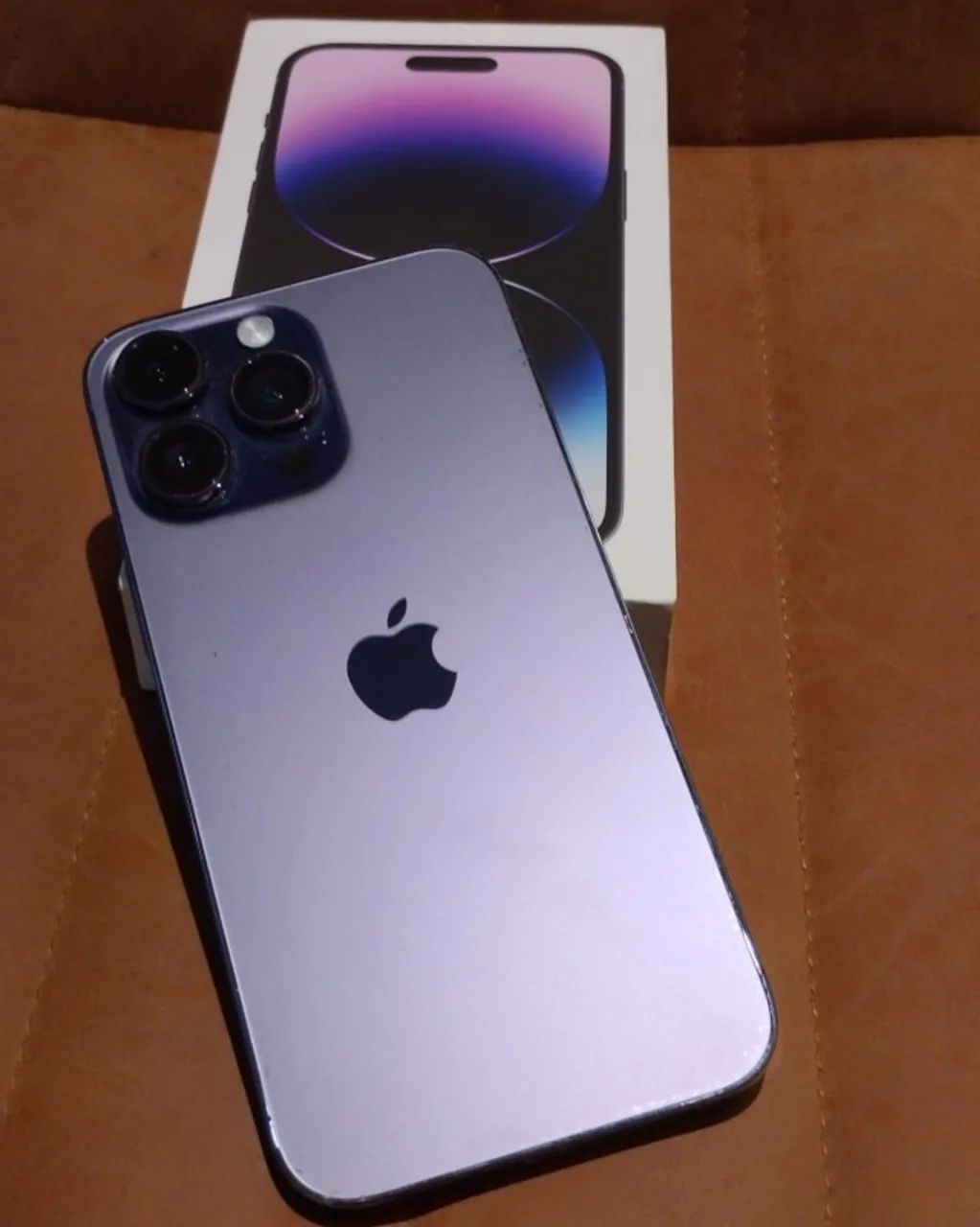 iphone 14 pro max 128gb roxo completo com caixa manual bateria 88