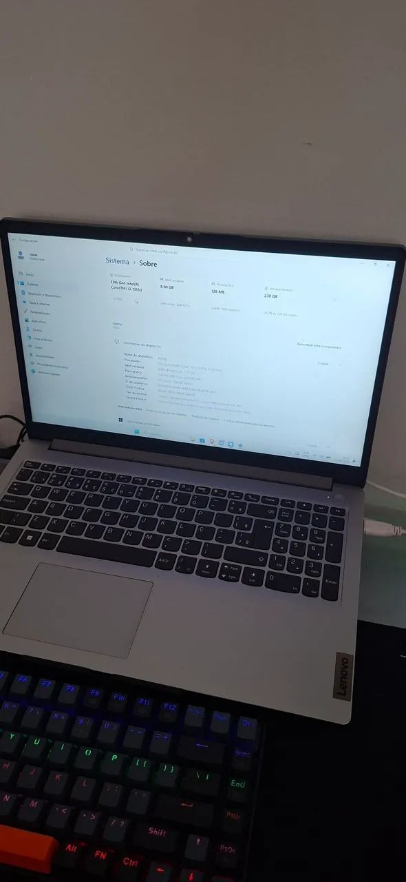 Notebook Lenovo ideapad com i3 de 13 geração 