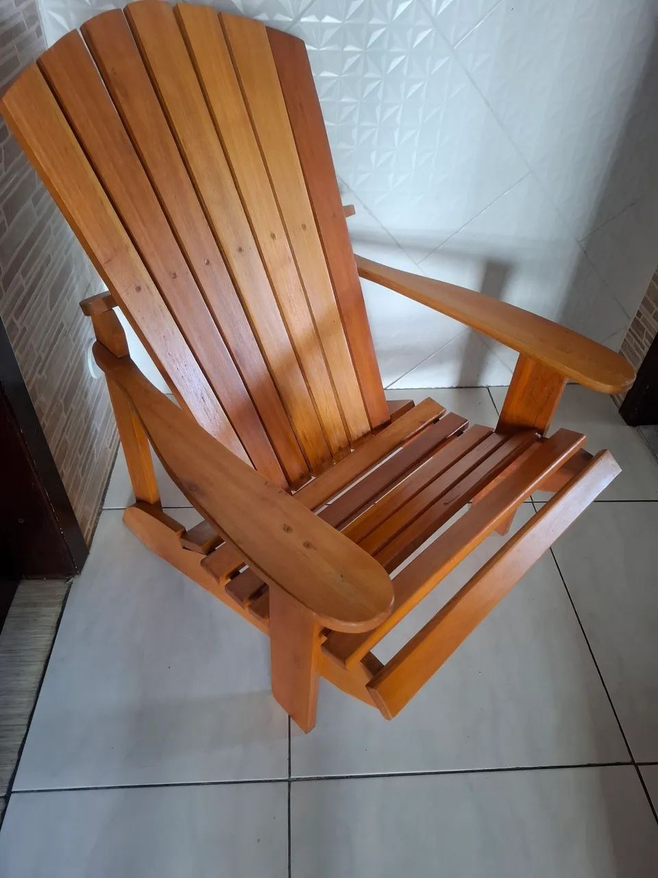 Cadeira rústica em madeira maciça  - Foto 2