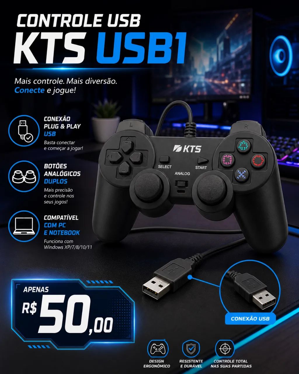 Controle USB 