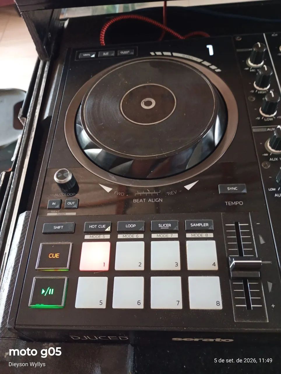 Vendo controladora Hércules impulse 500 funcionando tudo perfeitamente com case. - Foto 4