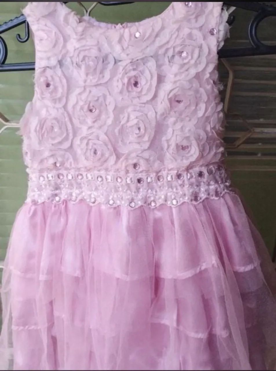 vestido de festa infantil rosa bebê - Foto 3