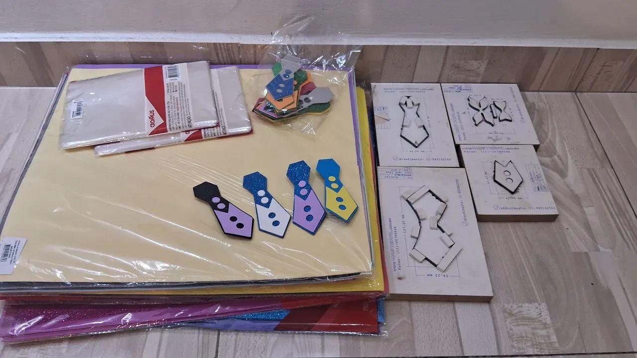 Facas corte vinco para kit gravata Pet( Leva material Grátis)