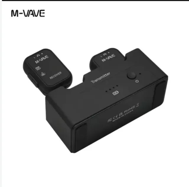 Monitor de fone sem fio, Profissional M Vave WP-12, 2 receptores e 1 transmissor  - Foto 3