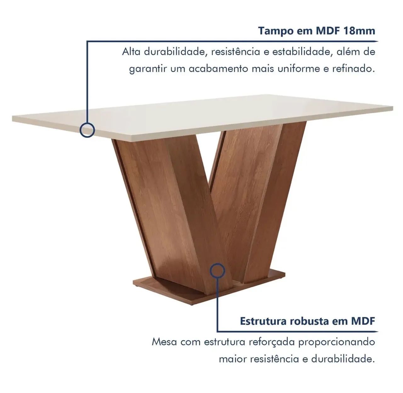 Mesa de Jantar com 4 cadeiras - Foto 2