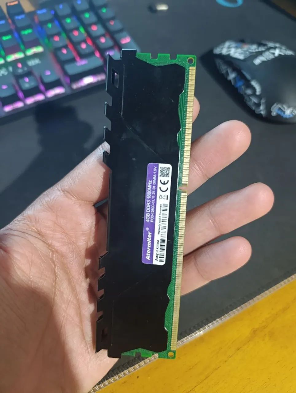 Ram ddr3 4gb 1600mhz