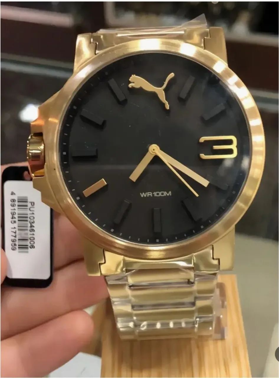 Relógio Puma Dourado 