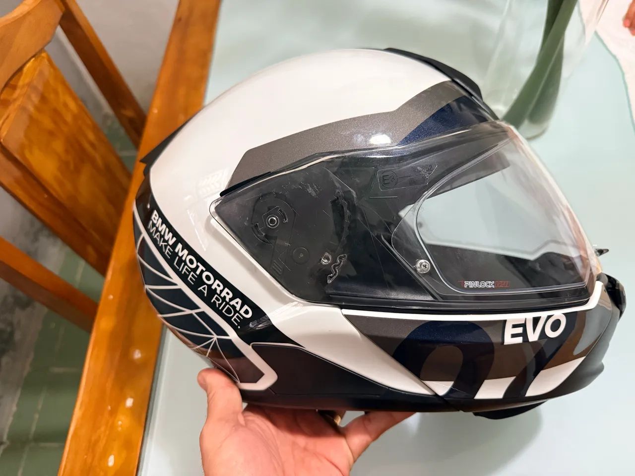 Capacete BMW system7 carbon evo - Foto 3