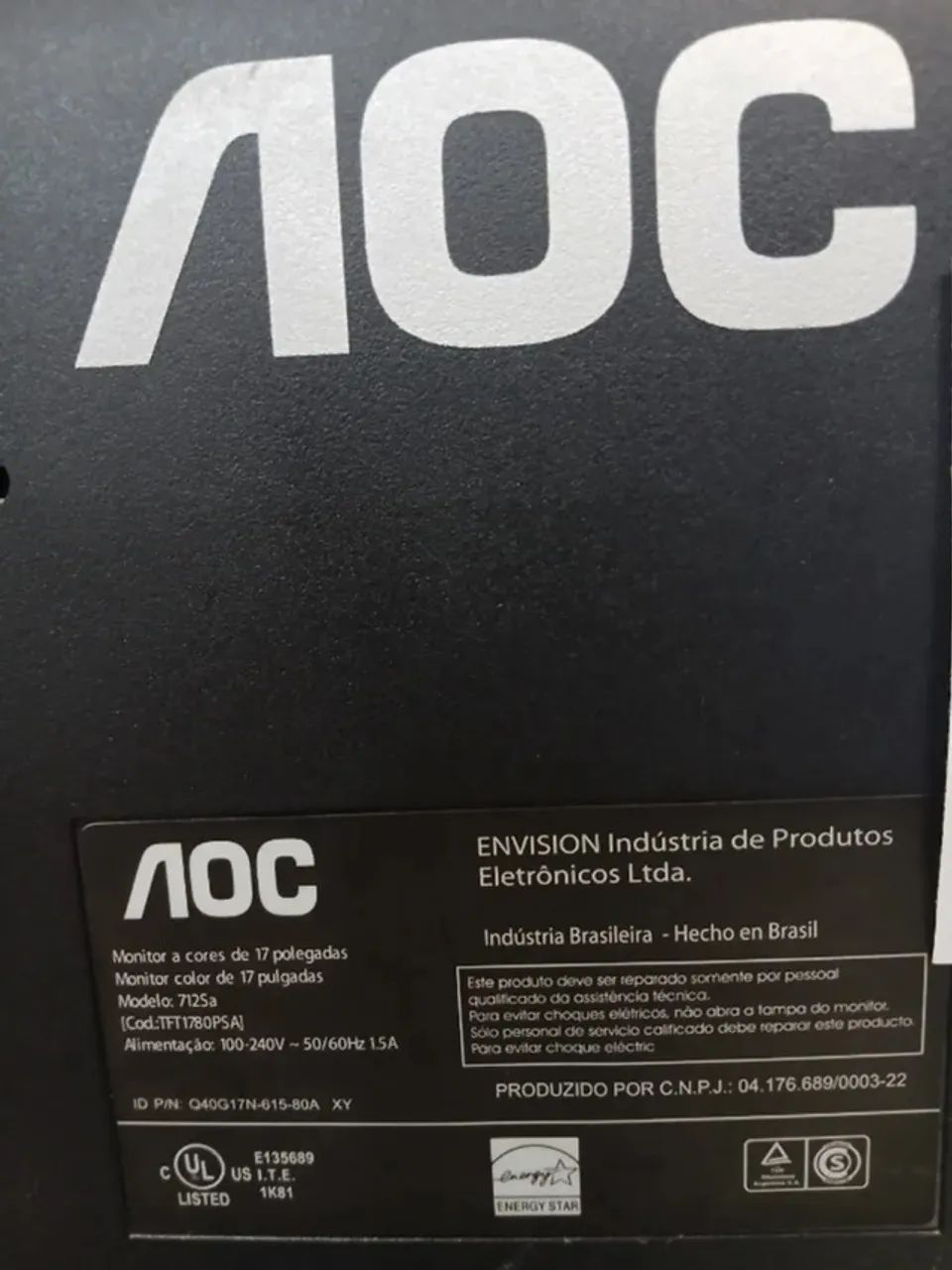 Monitor 17" OAC Impecável  - Foto 2