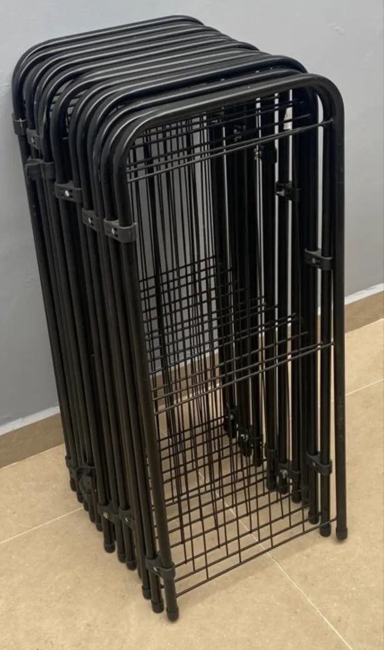 grade modular cercadinho dobrável preto - Foto 2