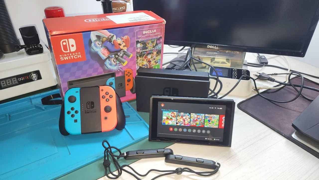 Nintendo switch v2 256GB Desbloqueado - Foto 4