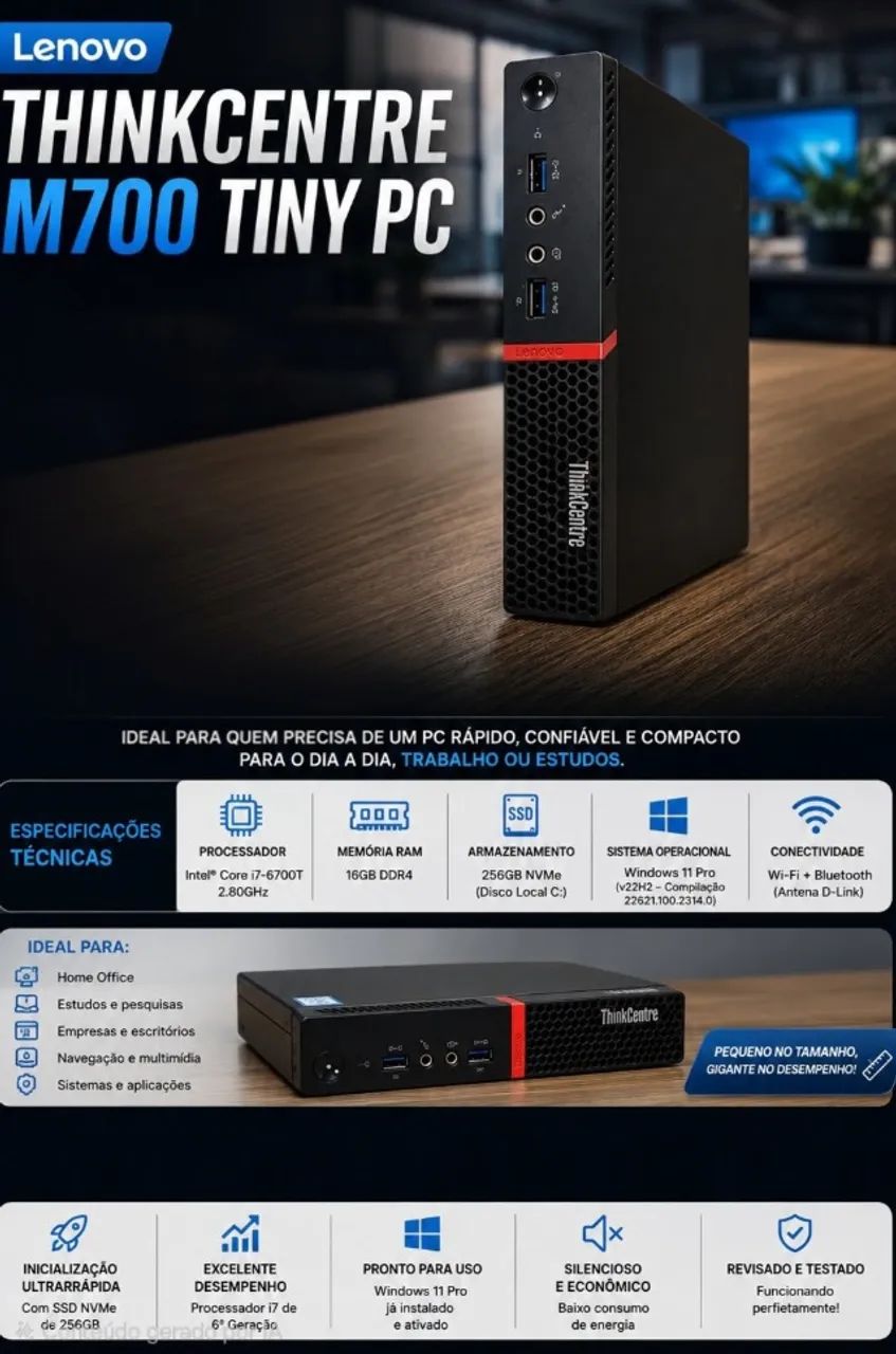 Lenovo ThinkCentre M700 Tiny i7