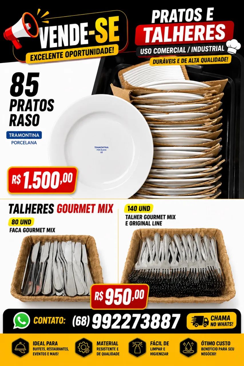 Produtos de cozinha, restaurantes ou buffet