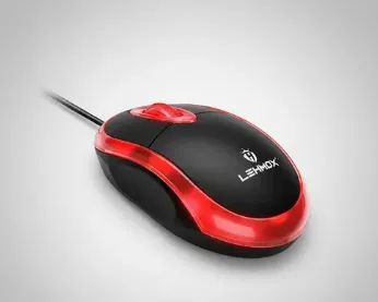 Mouse Óptico Com Fio Usb Básico Lehmox