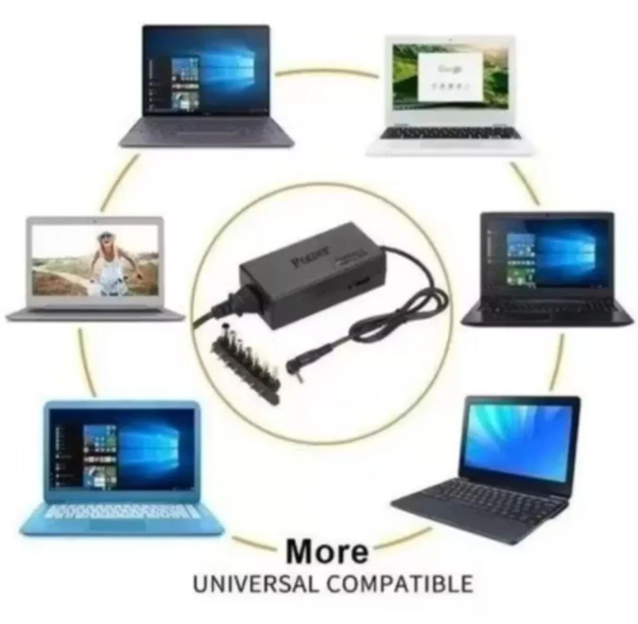 Fonte Carregador Universal Notebook Laptop Computador Nova/Caixa - Foto 5