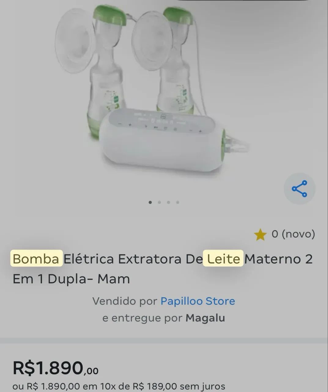Bomba de leite man dupla completa  - Foto 2