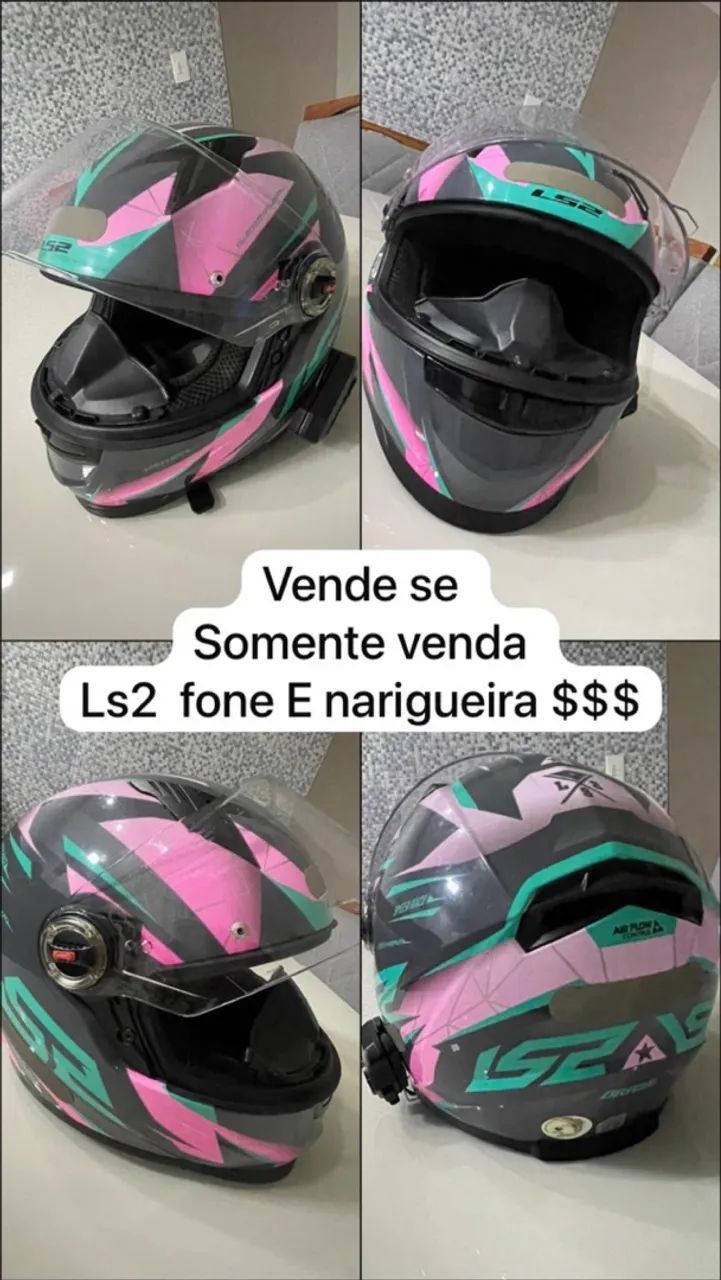 Capacete ls2 draze rosa