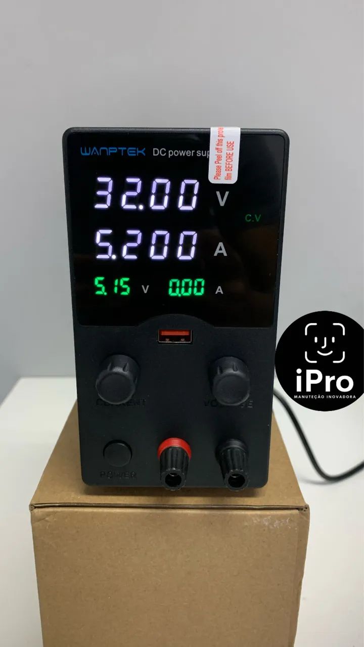 Fonte de Bancada 32V 5A C/ USB Cherger e Amperímetro Digital 