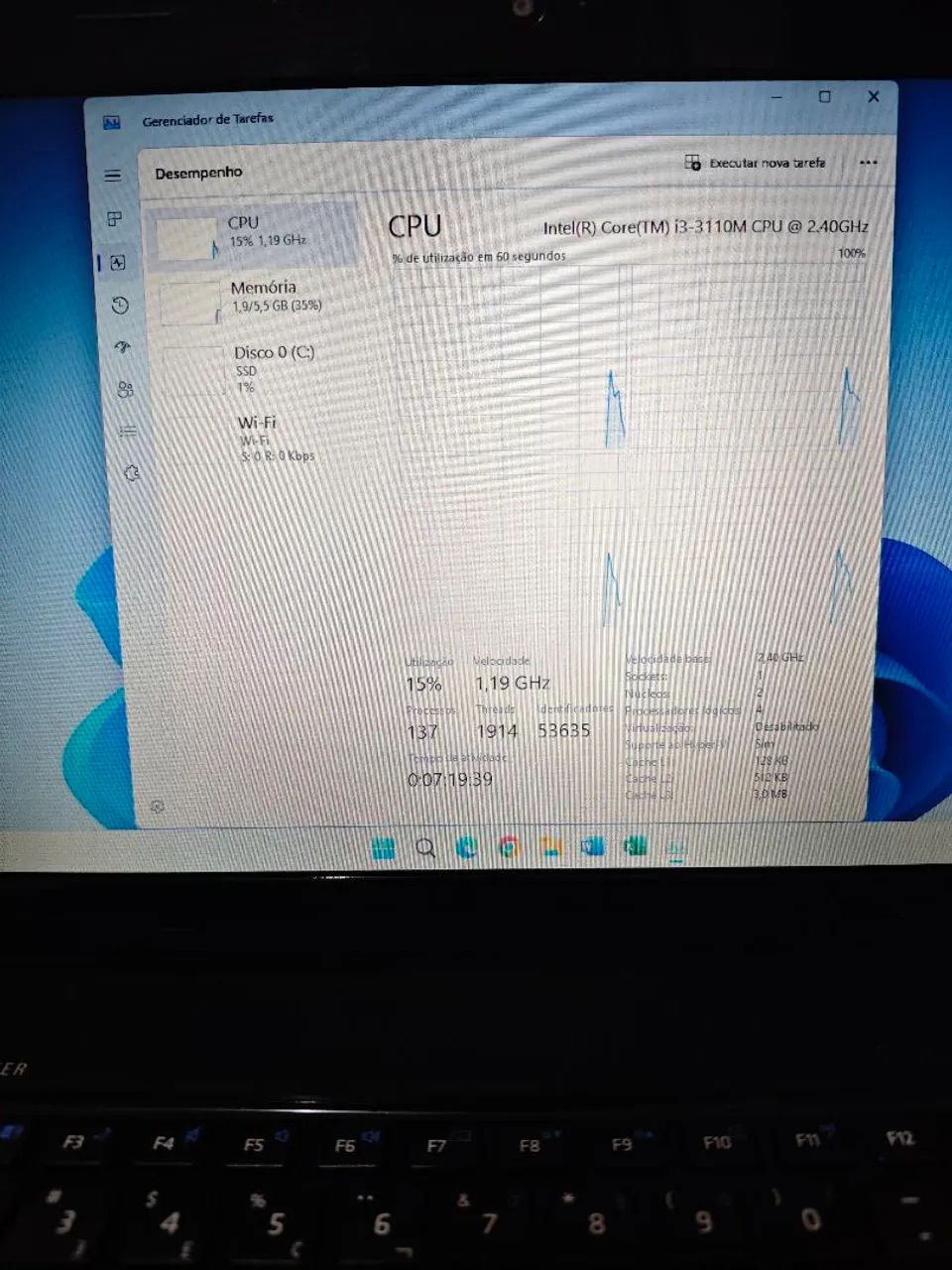 Notebook Positivo Master Intel Core i3-3110M  6 GB RAM SSD 120 GB Windows e Office Ativado - Foto 5