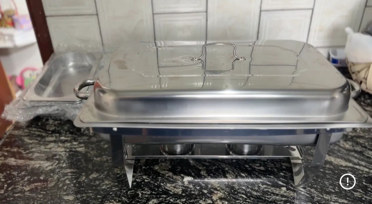     Rechaud de inox - banho-maria para buffer