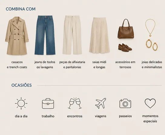 Suéter Feminino Bege Taupe Decote V - Básico e Elegante - Foto 4