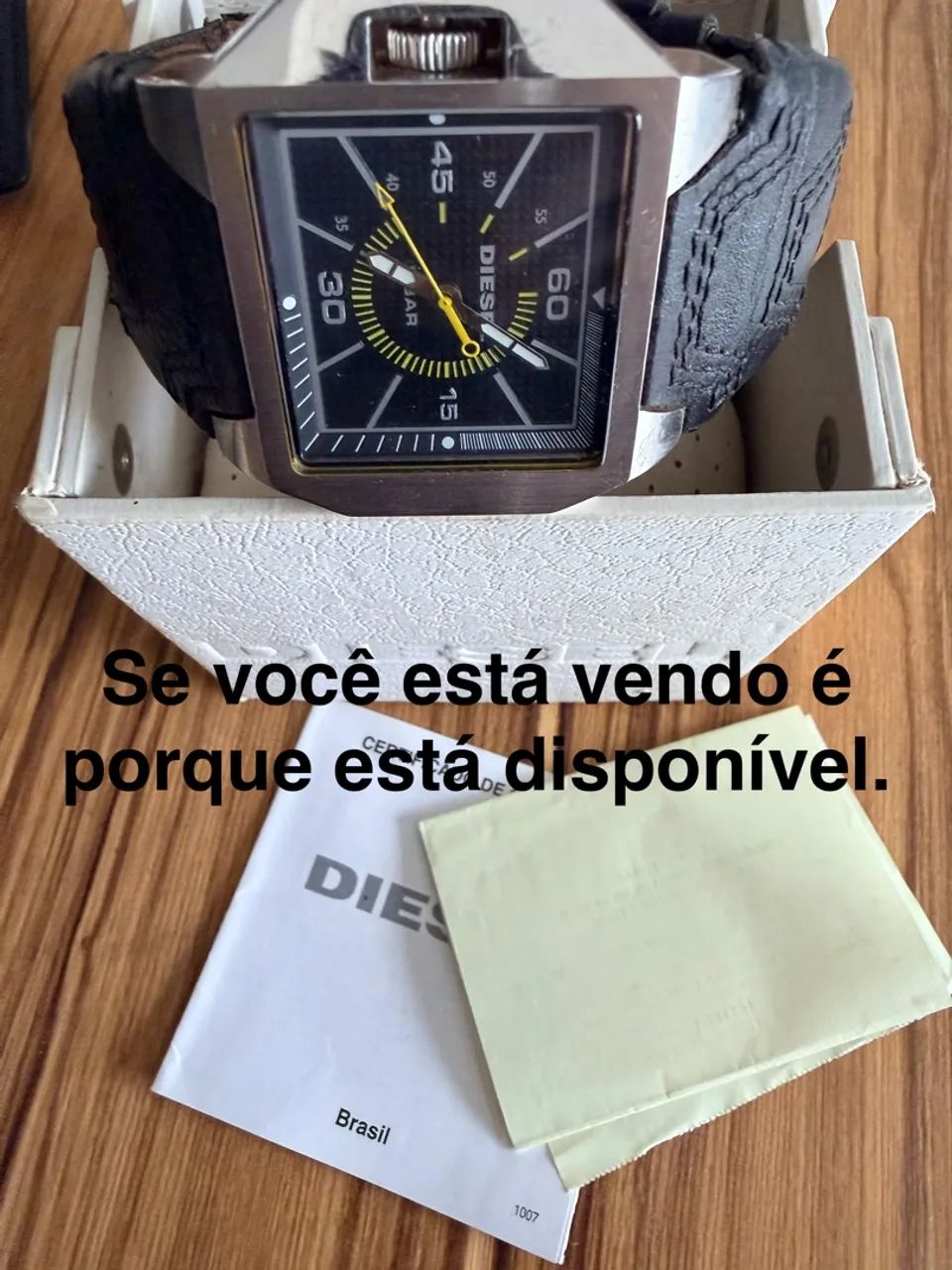 Relógio diesel original com nota e certificado - Foto 2